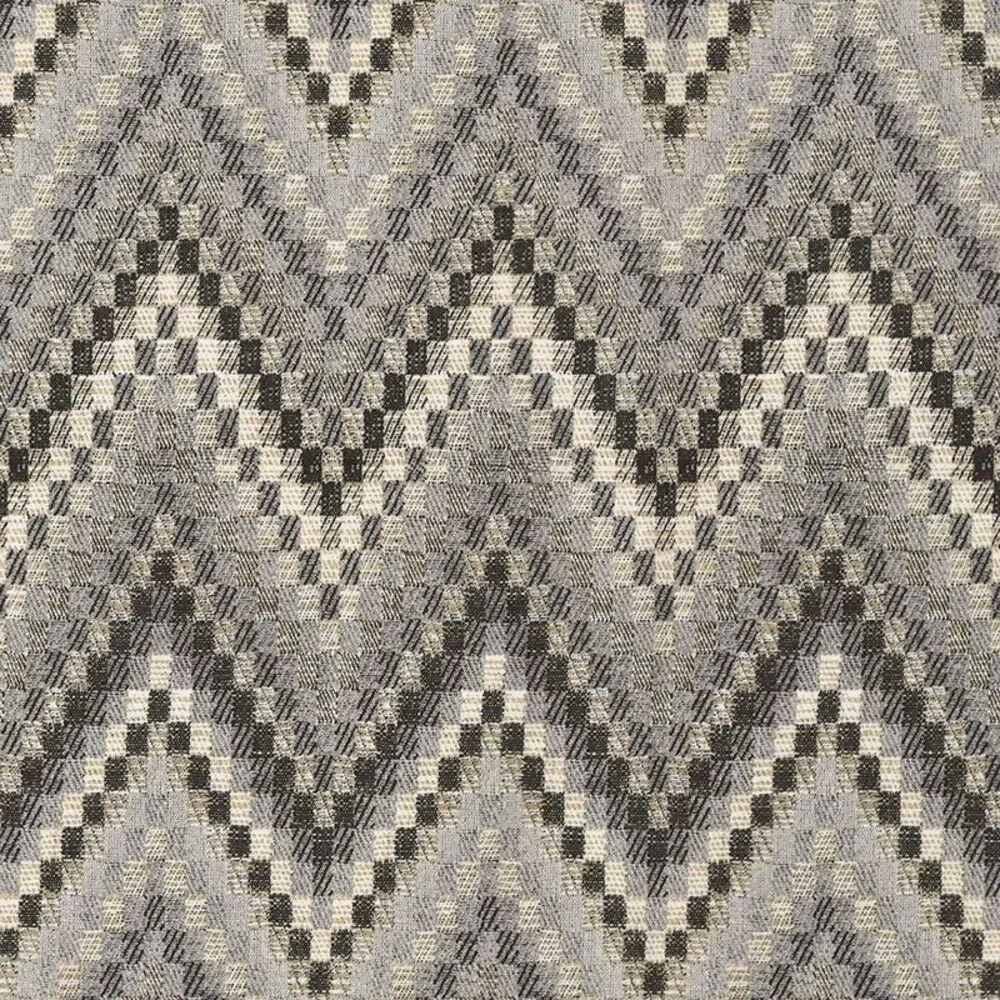 Woven Trends Geometric Chevron Light Filtering, Modern Living Room Half Rod